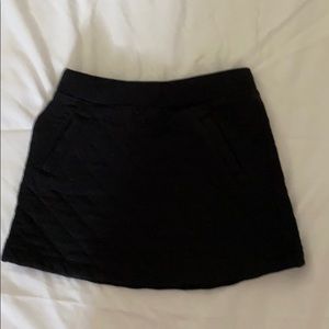 Janie and Jack like new black quilted skirt
